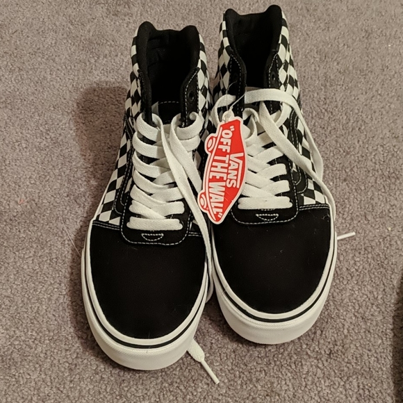 vans checkerboard high tops